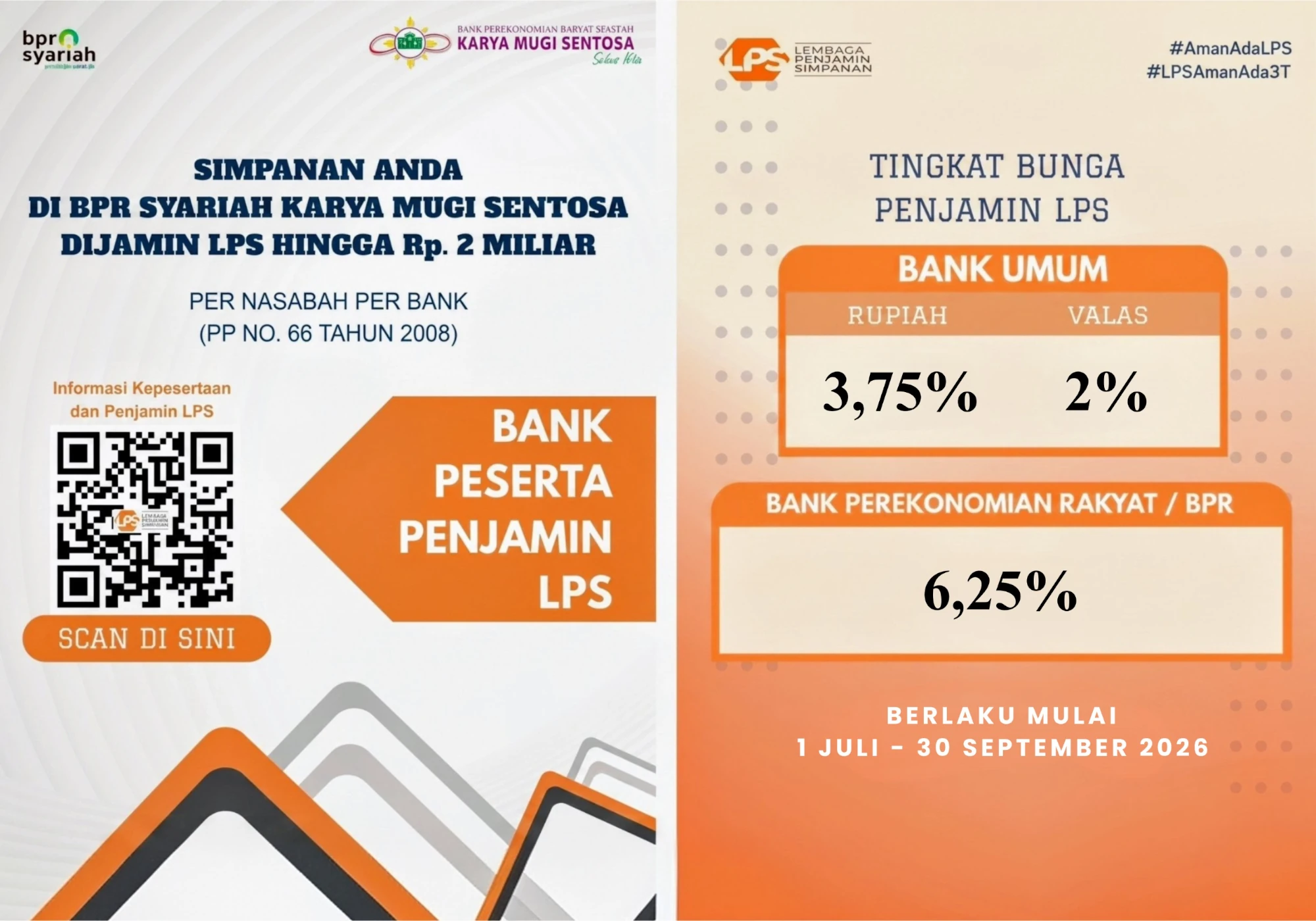 Informasi rate BI dan penjaminan simpanan LPS